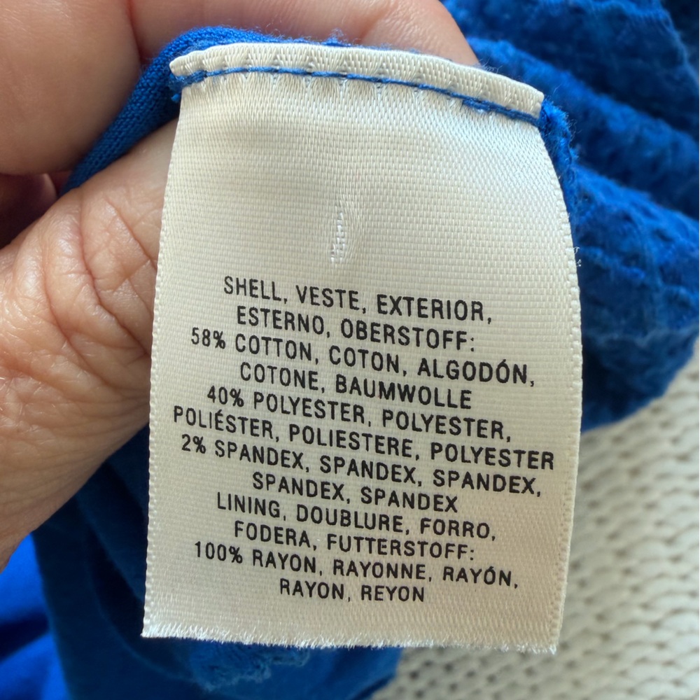 Maeve by anthropologie royal Blue textured shift dress size small - Picture 8 of 9